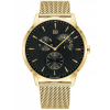  Tommy Hilfiger Brad férfi karóra arany nemesacél 45 mm kvarc