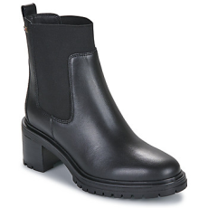 Tommy Hilfiger Csizmák FLAG MID HEEL LEATHER CHELSEA Fekete 40