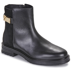 Tommy Hilfiger Csizmák TH LOGO LEATHER MIX CHELSEA Fekete 36