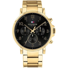Tommy Hilfiger férfi karóra 45 mm, arany rozsdamentes acél, kék számlap karóra