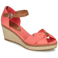 Tommy Hilfiger Gyékény talpú cipők ICONIC ELBA SANDAL Rózsaszín 37