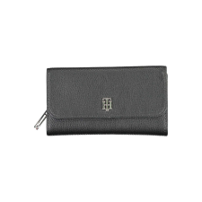 Tommy Hilfiger nagyméretű női pénztárca, Th Element nagy szárnyas pénztárca AW0AW13663, fekete pénztárca