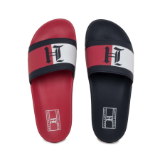 Tommy Hilfiger papucs FM0FM01973, piros/kék, 41 EU férfi papucs