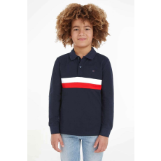 Tommy Hilfiger Póló fiúknak Tommy Hilfiger KB0KB08656 176 CM Sötétkék 16 év