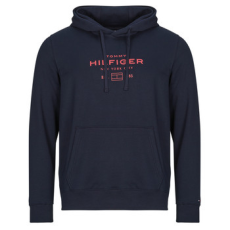 Tommy Hilfiger Pulóverek OVAL GRAPHIC HOODIE Kék EU XL