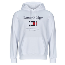 Tommy Hilfiger Pulóverek TOMMY EMBRO FLAG HOODIE Fehér EU XL