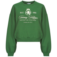 Tommy Hilfiger Pulóverek VARSITY CREST FLEECE SWTSHRT Zöld EU M női pulóver, kardigán