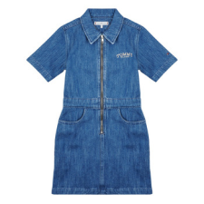 Tommy Hilfiger Rövid ruhák ZIP SS DRESS WASHED Kék 8 éves lányka ruha