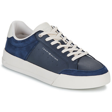 Tommy Hilfiger Rövid szárú edzőcipők TH COURT MIX LTH NUBUCK Kék 44