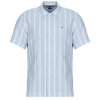 Tommy Hilfiger Rövid ujjú ingek LINEN BLEND STRIPED SS RF SHIRT Kék EU M