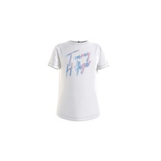 Tommy Hilfiger Rövid ujjú pólók KG0KG05870-YBR Fehér 4 éves