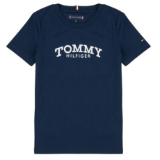 Tommy Hilfiger Rövid ujjú pólók MONOTYPE PRINT GRAPHIC T-SHIRT Tengerész 12 éves