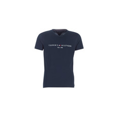 Tommy Hilfiger Rövid ujjú pólók TOMMY FLAG HILFIGER TEE Tengerész EU S