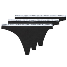 Tommy Hilfiger Stringek THONG X3 Fekete EU L