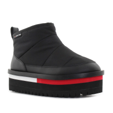 Tommy Hilfiger TJW Nylon Flatform fekete női bokacsizma Méret:36 női csizma, bakancs