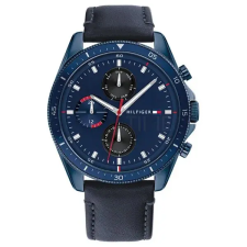 Tommy Hilfiger Tommy Hilfiger férfi karóra 1791839, kék számlap, bőrszíj, WR50 karóra