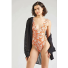 Tommy Hilfiger UW0UW05273 L INTL narancssárga egyrészes fürdőruha