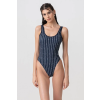 Tommy Hilfiger UW0UW05905 S INTL kék színű egydarabos fürdőruha