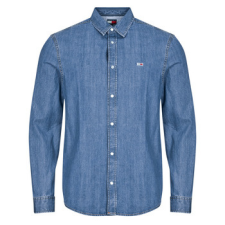 Tommy Jeans Hosszú ujjú ingek RGLR FIT SHIRT MID BLUE Kék EU M férfi ing