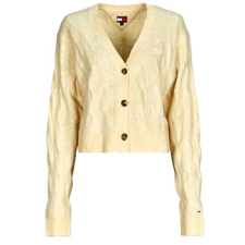 Tommy Jeans Mellények / Kardigánok TJW HTR CABLE CARDIGAN Bézs EU M női pulóver, kardigán