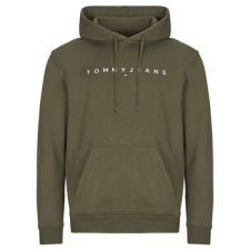 Tommy Jeans Pulóverek TJM REG LINEAR LOGO HOODIE EXT Zöld EU L férfi pulóver, kardigán