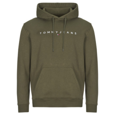 Tommy Jeans Pulóverek TJM REG LINEAR LOGO HOODIE EXT Zöld EU S