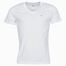 Tommy Jeans Rövid ujjú pólók TJM ORIGINAL JERSEY TEE V NECK Fehér EU M