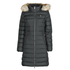 Tommy Jeans Steppelt kabátok TJW ESSENTIAL HOODED DOWN COAT Fekete EU M