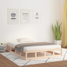 tömör fa ágykeret 120x200 cm ágy és ágykellék