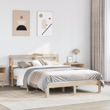 tömör fenyőfa ágykeret fejtámlával 120 x 200 cm ágy és ágykellék