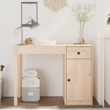  Tömör fenyőfa íróasztal 100 x 50 x 75 cm íróasztal