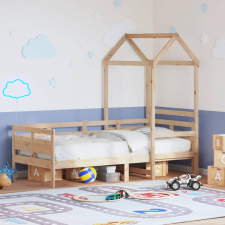  tömör fenyőfa kanapéágy tetővel 90 x 200 cm ágy és ágykellék