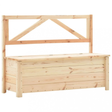 Tömör fenyőfa tárolópad 120 cm kerti bútor