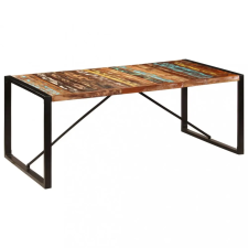  tömör újrahasznosított fa étkezőasztal 200 x 100 x 75 cm bútor