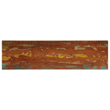 tömör újrahasznosított fa téglalap alakú asztallap 110x30x3,8cm bútor