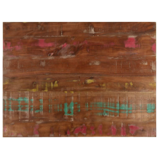  tömör újrahasznosított fa téglalap alakú asztallap 90x70x2,5 cm bútor