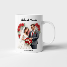 Tonerek.com Esküvői bögre 1. karakter egyedi névvel bögrék, csészék