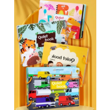 Tongcheng Csendes könyv - Az állatok - fejlesztő játék (Quiet  book - Animal) kreatív és készségfejlesztő