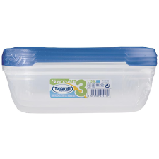  Tontarelli Nuvola Ételtároló doboz szett, 3× 1,15 l, kék (8005989247912) uzsonnás doboz