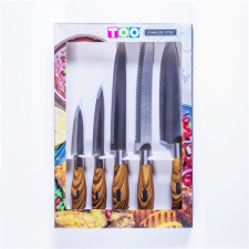 TOO 5 darabos késkészlet fa nyéllel (KT-392) (KT-392) kés és bárd