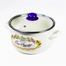 TOO Belly Bon Appetit 2,1 literes, 16cm átmérőjű fazék, üveg fedővel (467130) edény