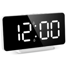 TOO DC-220-W digitális óra fehér ébresztőóra