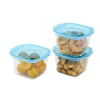 TOO KT-076 3db-os 280ml-es téglalap alakú ételtároló doboz szett (KT-076)