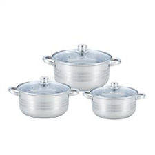 TOO KT-223 2L, 2.5L, 3L-es fedővel konyhai edénykészlet (KT-223) konyhai eszköz