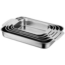 TOO KT-295 Fémtálca fogóval 36.5x22x5.4 cm (KT-295) konyhai eszköz