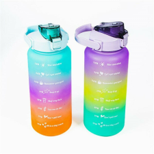 TOO KT-397 2000ml-es színátmenetes motivációs kulacs idézetekkel és időskálával (KT-397) kulacs, kulacstartó