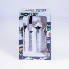 TOO KT-478 Stone 16 db-os ezüst evőeszköz készlet konyhai eszköz