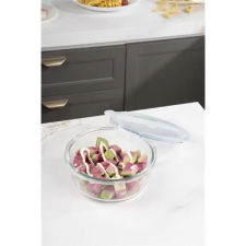 TOO KT-90 üveg 950 ml-es kerek ételtároló csatolható műanyag tetővel konyhai eszköz