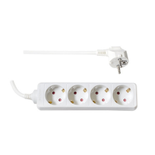 TOO TOO PSW-430 4 aljzat 3 méter 3x1.5mm2 fehér elosztó kábel és adapter