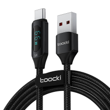 Toocki töltőkábel USB A - Lightning 66W 1m fekete (TXCT-XY01) (TXCT-XY01) mobiltelefon kellék